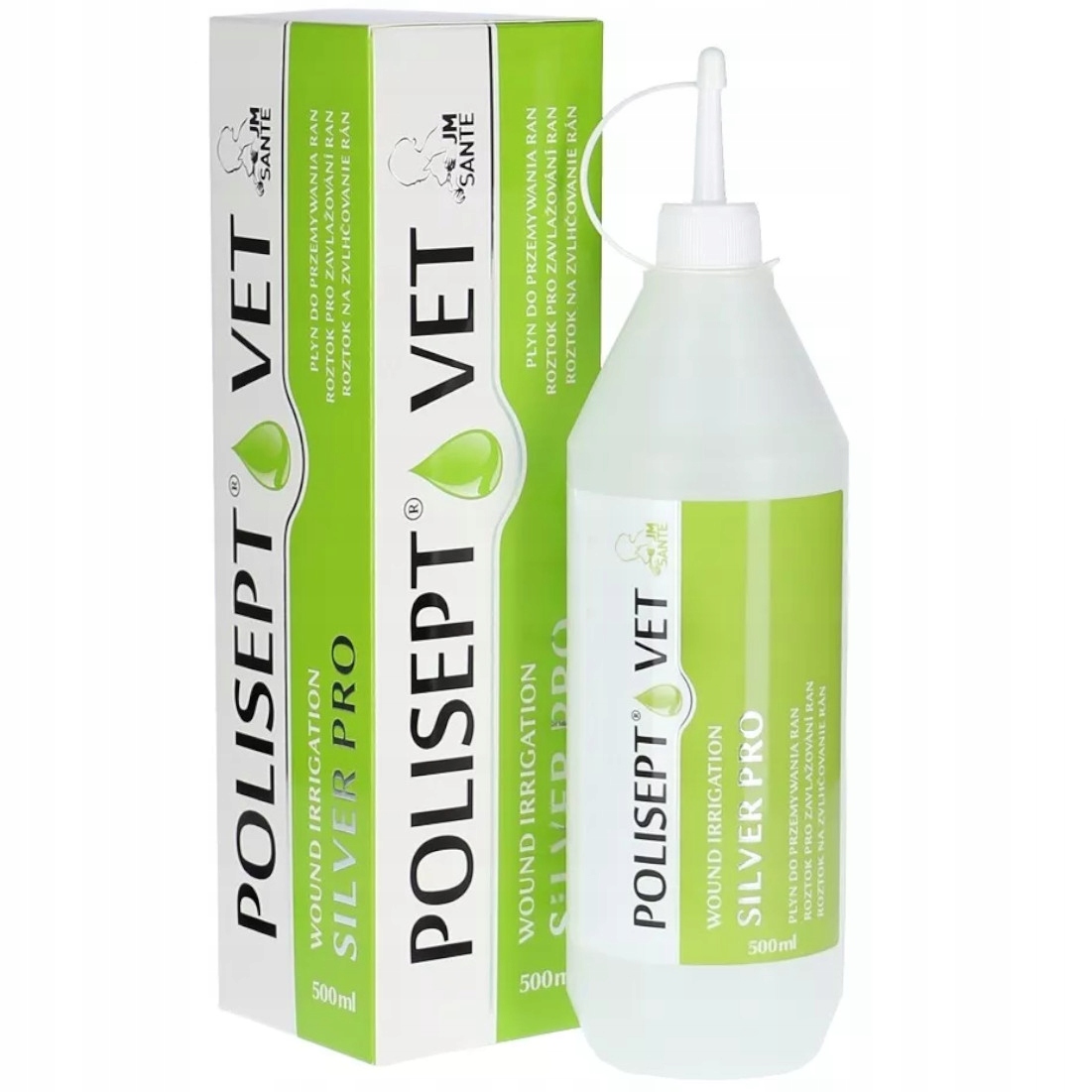 Polisept Vet zavlažovanie Silver Pro 500 ml JM Sante