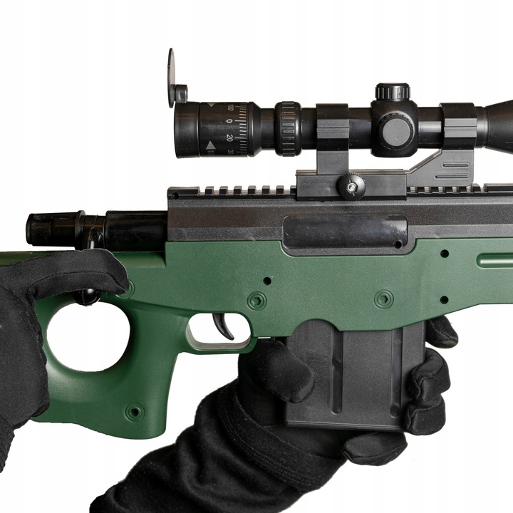 Pružinová ostreľovacia hračka AWP 108 cm na 6 mm plastové guľôčky