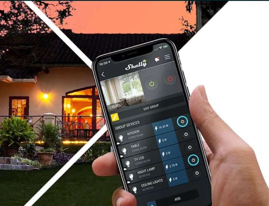 Shelly 1L prijímacie WiFi relé bez riadku n