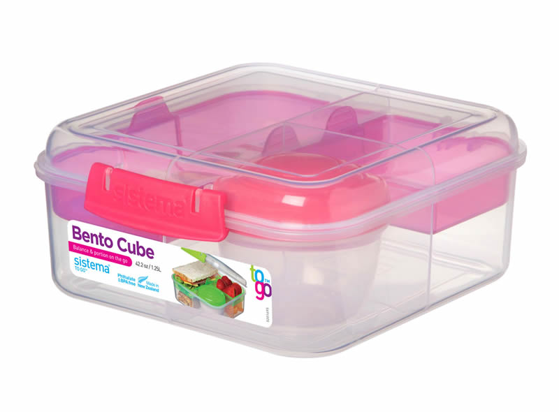 Obedová nádoba Sistema Bento Cube To Go, 1,25 l