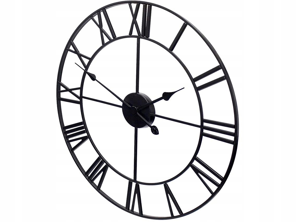 RÍMSKE NÁstenné HODINY RETRO VINTAGE LOFT 3D 60cm