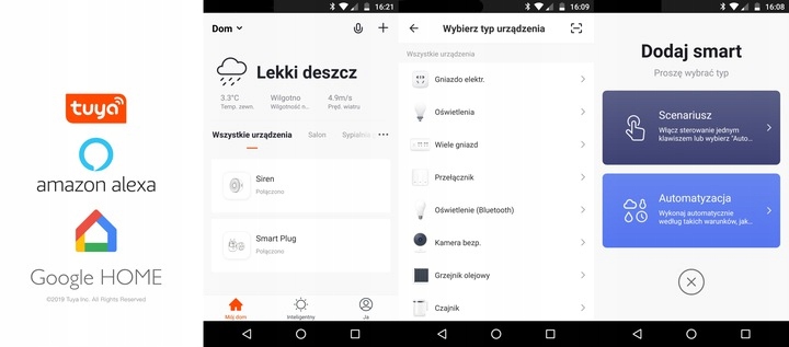 Vonkajší termostat tuya wifi senzor