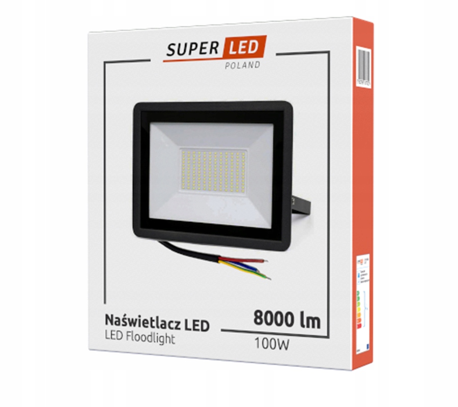 Halogénová lampa LED 100 W IP65 Premium