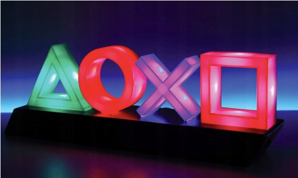 LED Neon PlayStation logo symboly darček