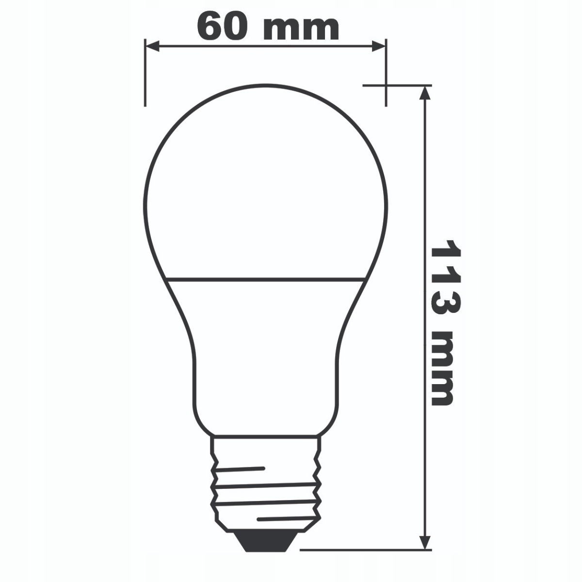 6x LED žiarovka E27 8,5 W = 60W 806LM 4000K Bellalux