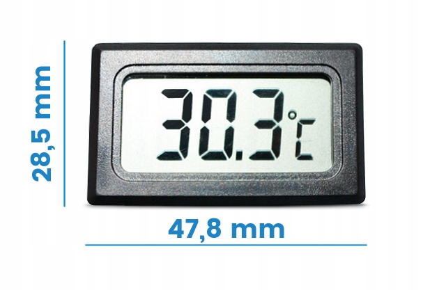 Panelový elektronický teplomer -50+110 sonda 10 m