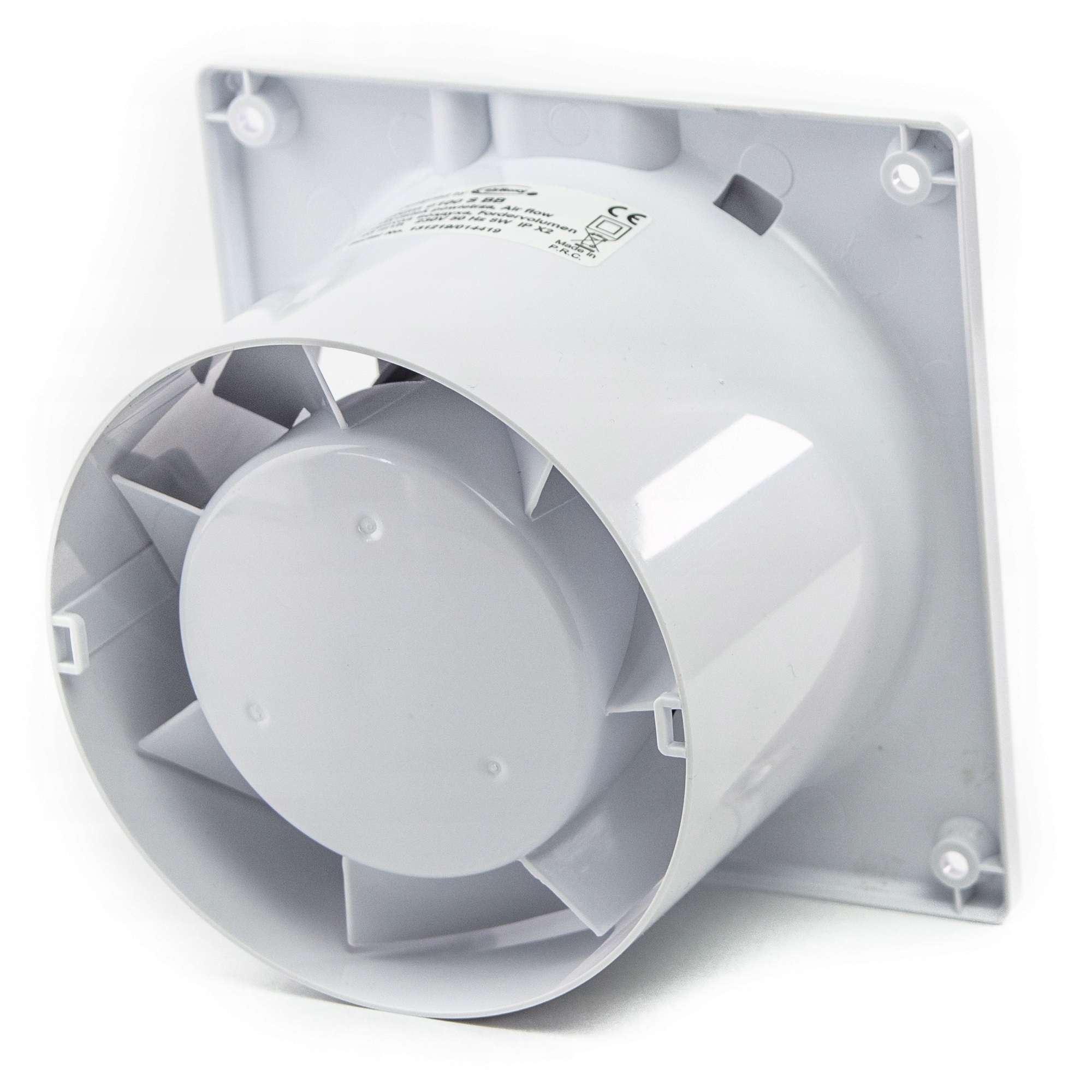 Kúpeľňový ventilátor domáci panel čierny lesk