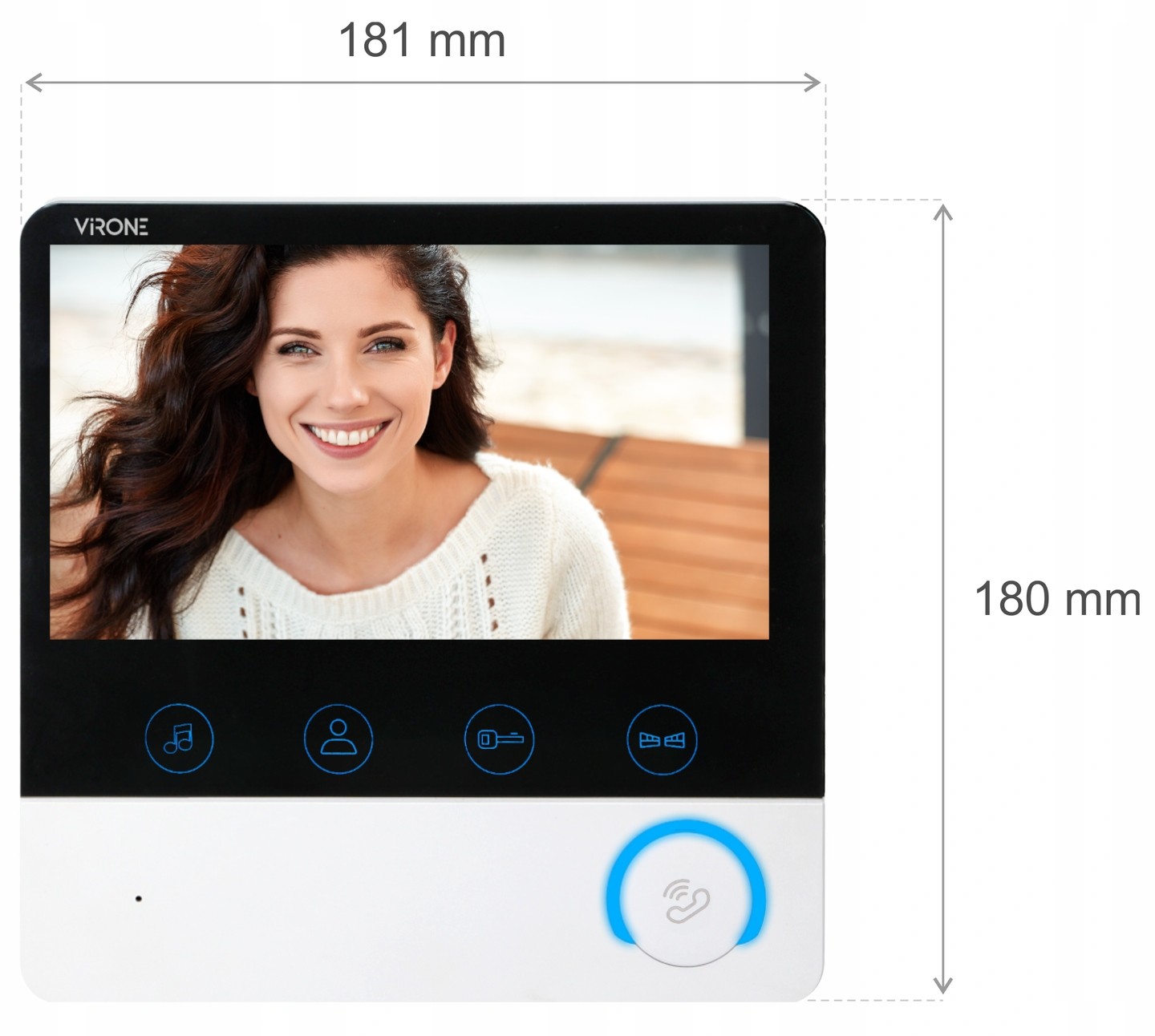 Videovrátnik Virone HILIT VDP-65 so 7″ monitorom, Wi-Fi a RFID