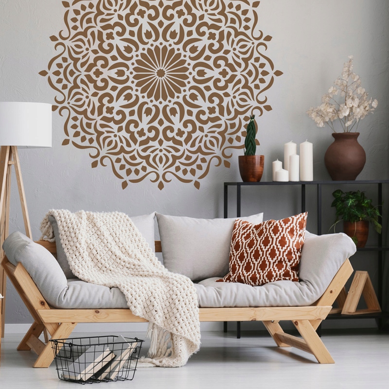Viacnásobná šablóna maľovania /stráže. 59 cm / mandala 3