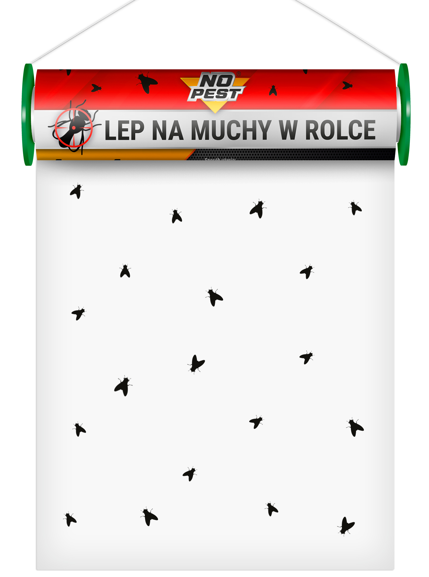 Silná lepiaca pasca na muchy a iný hmyz 10 metrov