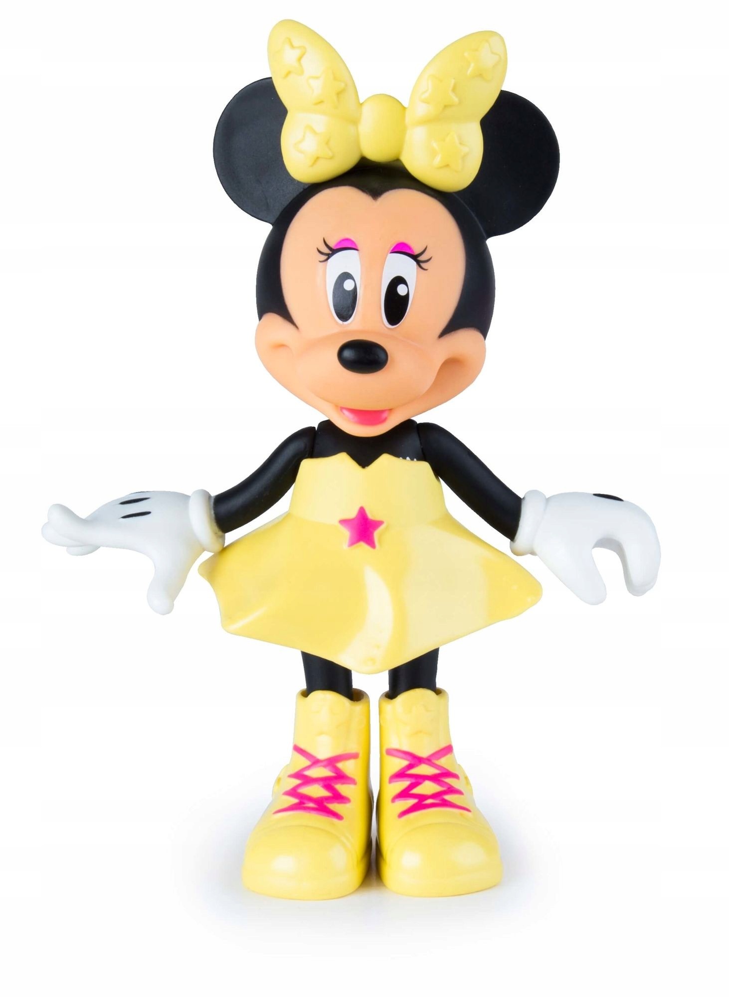 Figúrka Minnie Mouse Pop Star s tromi outfitmi a 12 doplnkami