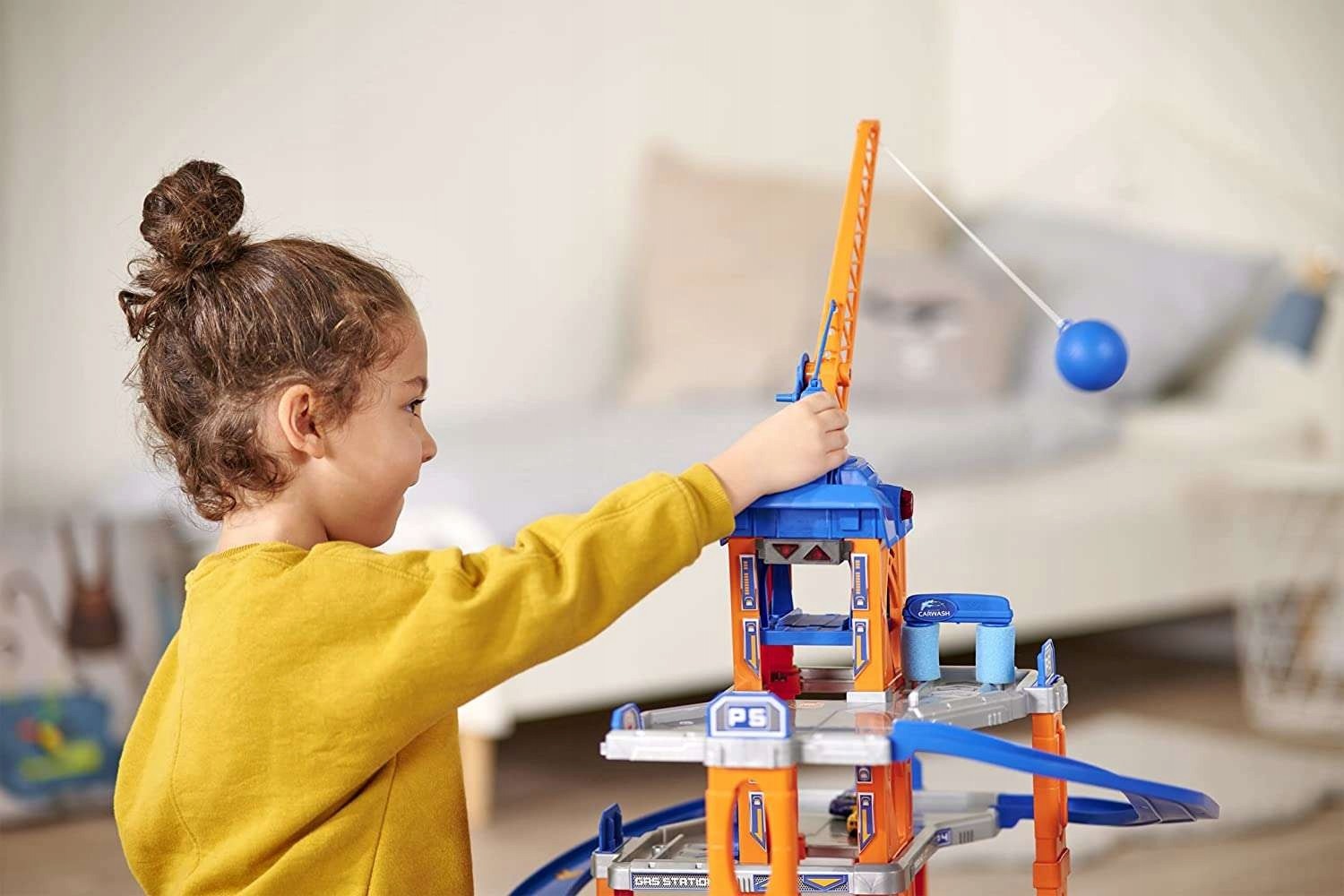 Päťposchodová garáž Majorette Motor Lift s 15 autíčkami