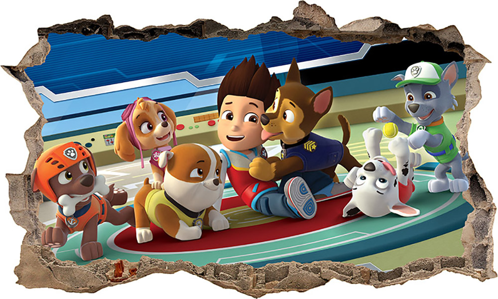 Nálepka plagát Paw Patrol 3d xxl + zadarmo