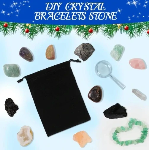 Adventný kalendár - Advent Calendar vianočné darčeky kamene