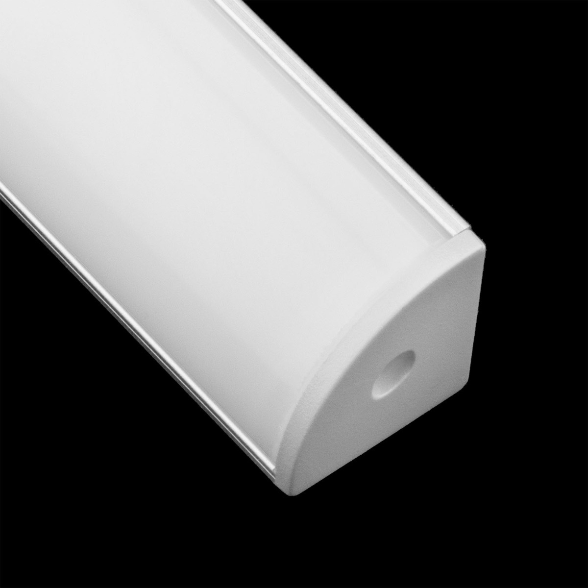 Profil pre 2M uhlovú rohovú rohovú pásku + lampa