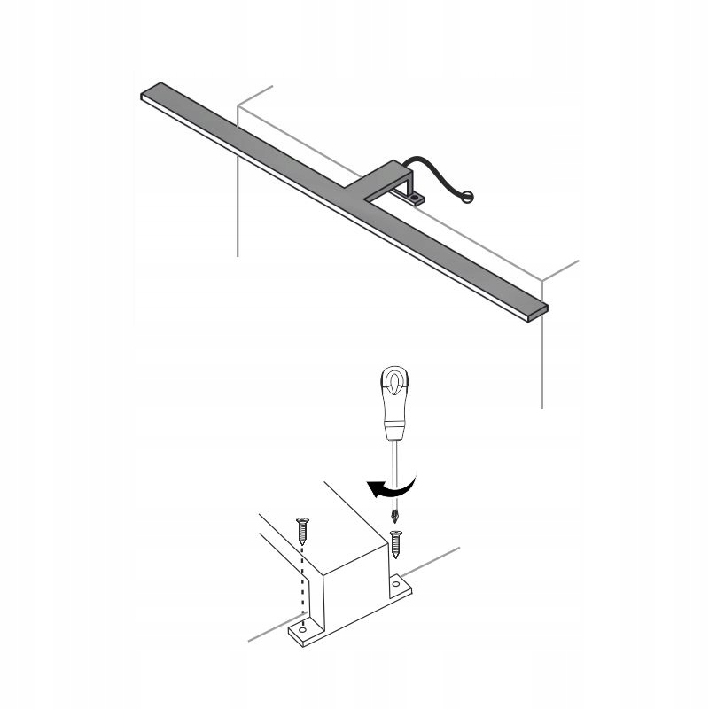 LEAM PAPE LABLE LED 230V WAKLET na zrkadle