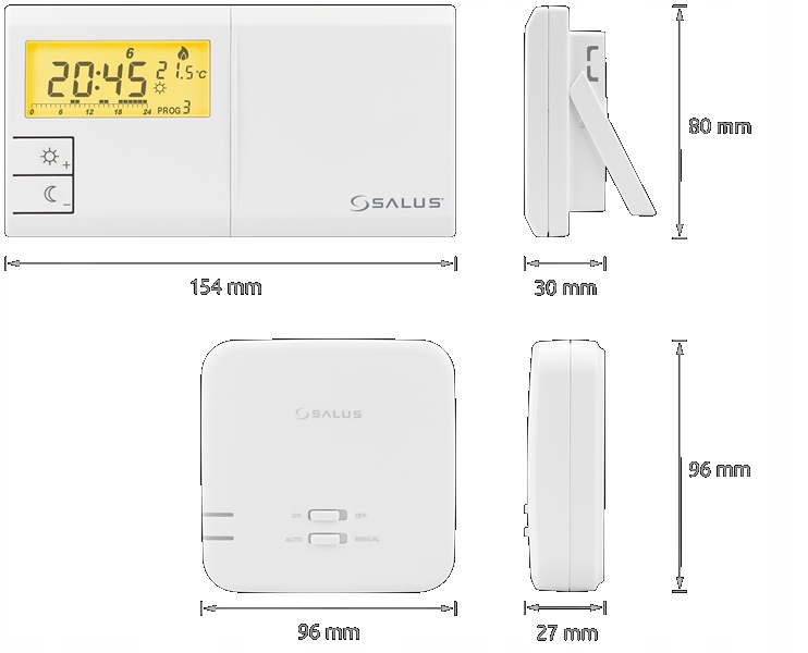 Salus ovládač 091flrf v2 091flrfv2 Wireless
