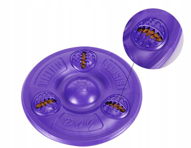 Flying Frisbee Disk pre psa Teether za pochúťky