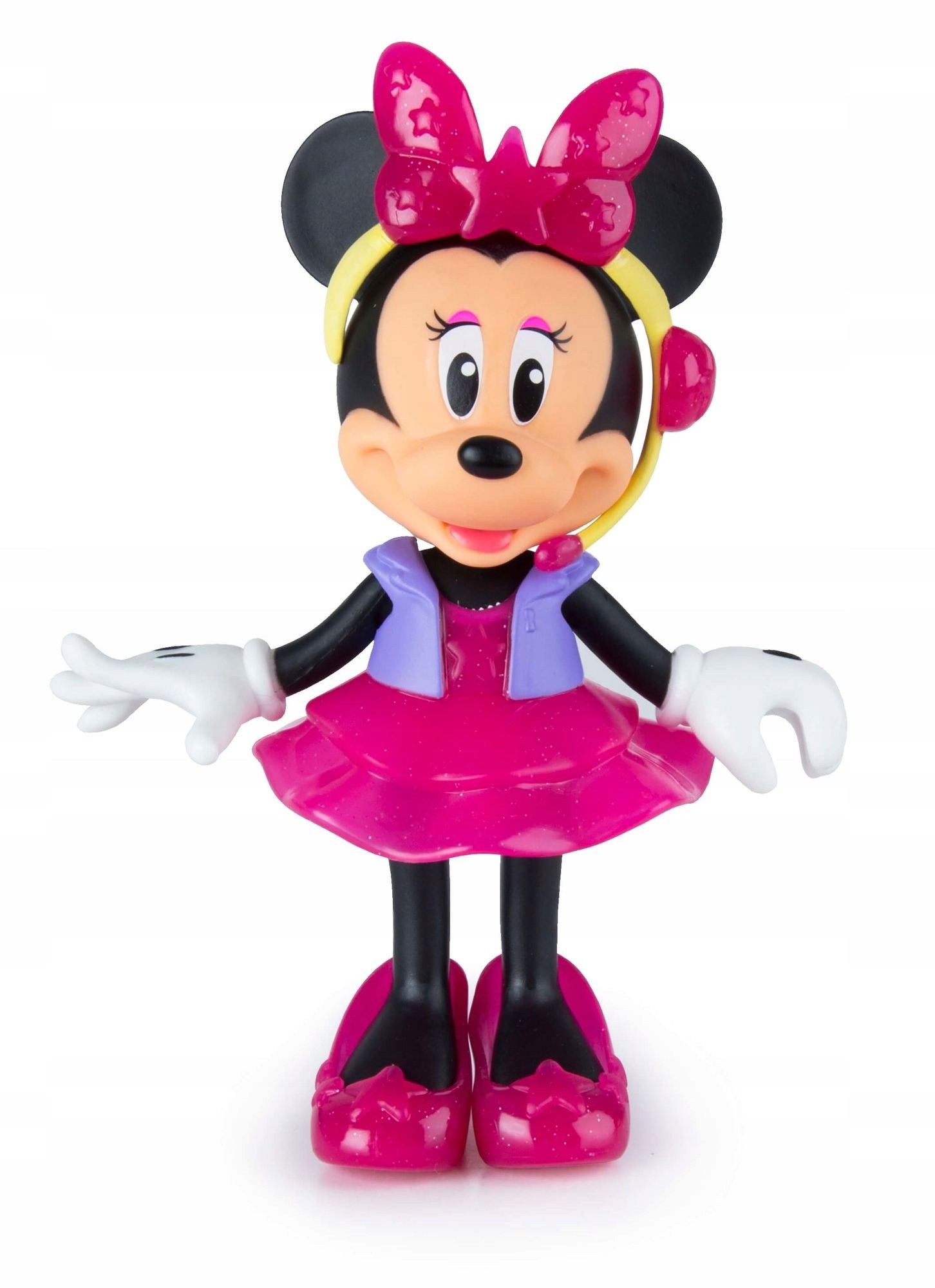 Figúrka Minnie Mouse Pop Star s tromi outfitmi a 12 doplnkami