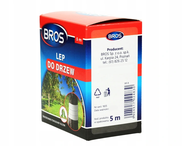 Bros lepiaca páska na stromy