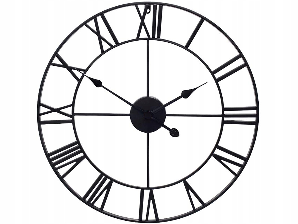 RÍMSKE NÁstenné HODINY RETRO VINTAGE LOFT 3D 60cm