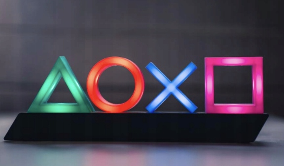 LED Neon PlayStation logo symboly darček