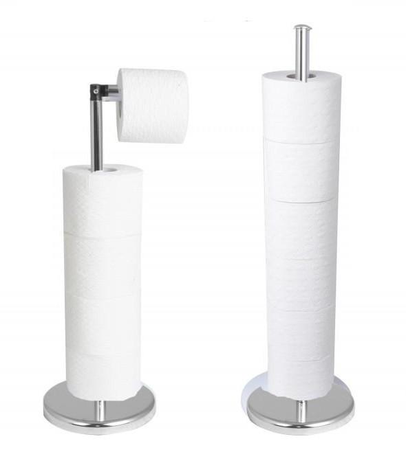 Stojanový držiak na toaletný papier na WC