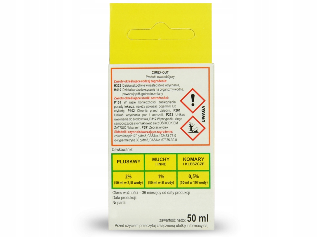CIMEX OUT postrek na hmyz 50 ml