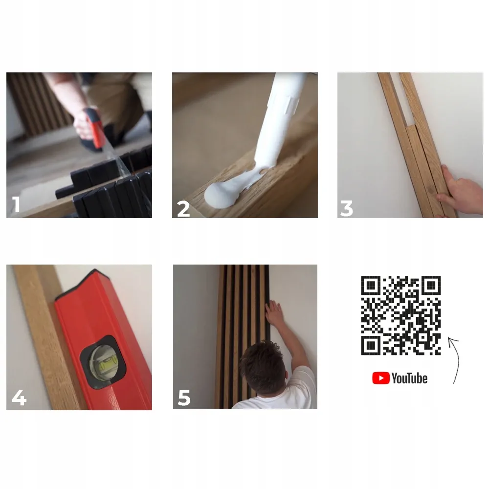 3D múry lamely prírodný dub dub 10ks +lepidlo