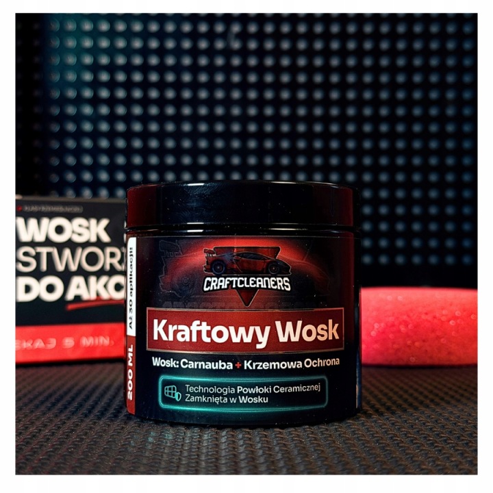 CraftCleaners Carnauba Wax Mousse 150 ml – ochrana laku, hlboký lesk a hydrofóbny povlak pre auto