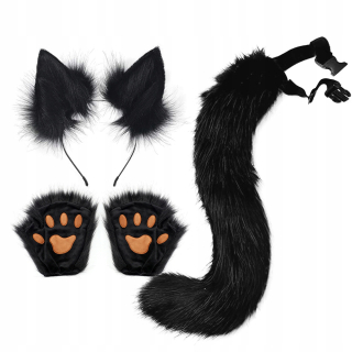Sada cosplay rekvizít Fox Ears Tail,
