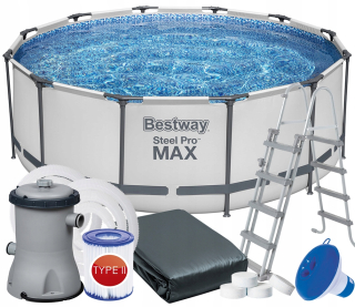Rámový záhradný bazén 366 x 122 cm 6v1 Bestway 56420