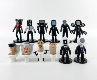 Rozprávková figúrka - 12 kusov sada figurín Skibidi toaleta set