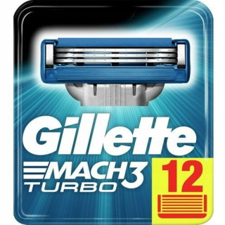 Náboje do žiletiek Gillette Mach3 Turbo 12 ks.