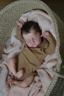 Reborn bábika - 17 palcov Reborn Baby bábika Levi Silikone Doll