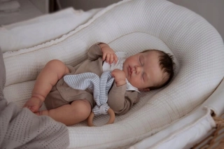 Reborn bábika - 19 -palcový silikónový silikón Reborn Doll Boy Doll Doll