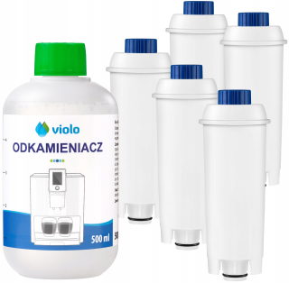 1x 500 ml espresso kávovar DELONGHI 500 ml 5x sada FILTRA