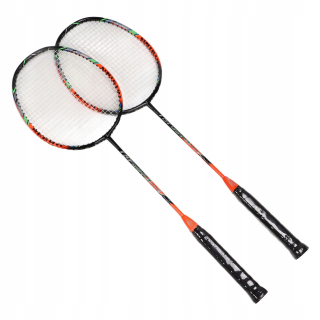 2 ks Badmintonové rakety z uhlíkových vlákien Ultra ľahké dospelí pre BI