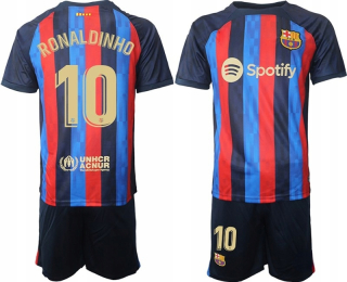 Basketbalová súprava - 2023 Domáce futbalové tričko Ronaldinho No.10