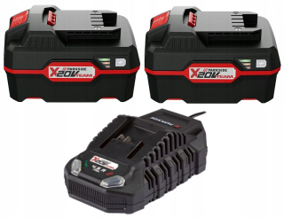 2x batéria batérie + rýchla nabíjačka Parkside Pap 20 B3 20V 4AH