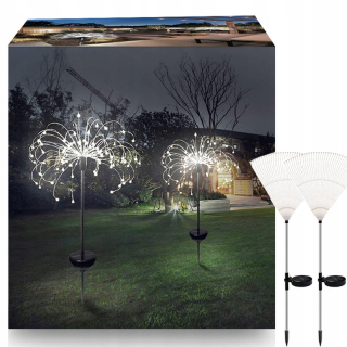Solárna lampa, 95 cm, 2 ks.