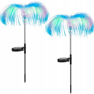 2x SOLÁRNA LED ZÁHRADNÁ LAMPA MEDUZA PRE RGB ZÁHRADU