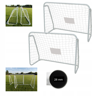 Futbalová bránka - 2x futbalové bránky KOVOVÉ bránky 124cm 2 ks