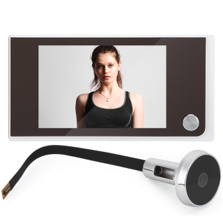 Dverové kukátko - 3,5" ELEKTRONICKÉ LCD ZOBRAZENIE FOTOZVONENIA