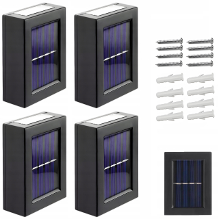 4x LED SOLÁRNE LAMPA VONKAJŠIE NÁstenné svietidlo