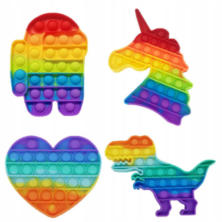 4x POPIT SET SENSORY ANTISTRESOVÁ BUBLINOVÁ HRAČKA
