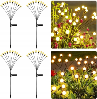 Solárna lampa, 75 cm, 4 ks.