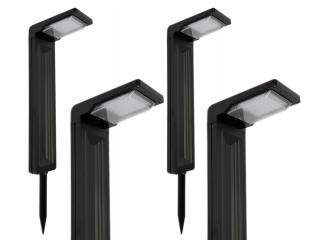 Zápustné solárne svietidlo LED Plus čierne 58,5 cm 4 ks.
