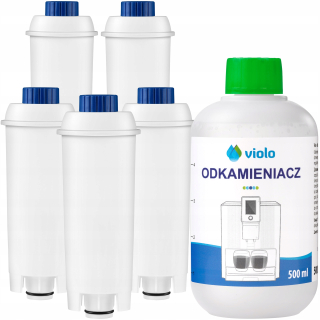 5x vodný filter + 500 ml určené na delonghi