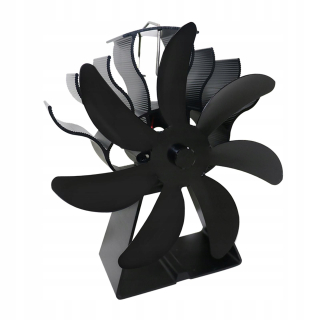 Ventilátor, filter - Tepelne poháňaný ventilátor s 5 lopatkami Wood style 4